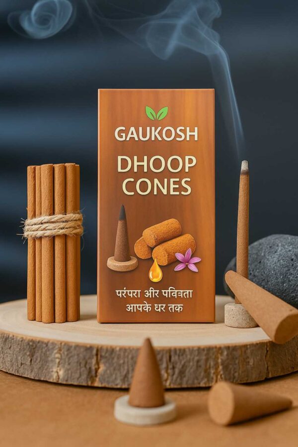 cow dung dhoop cones